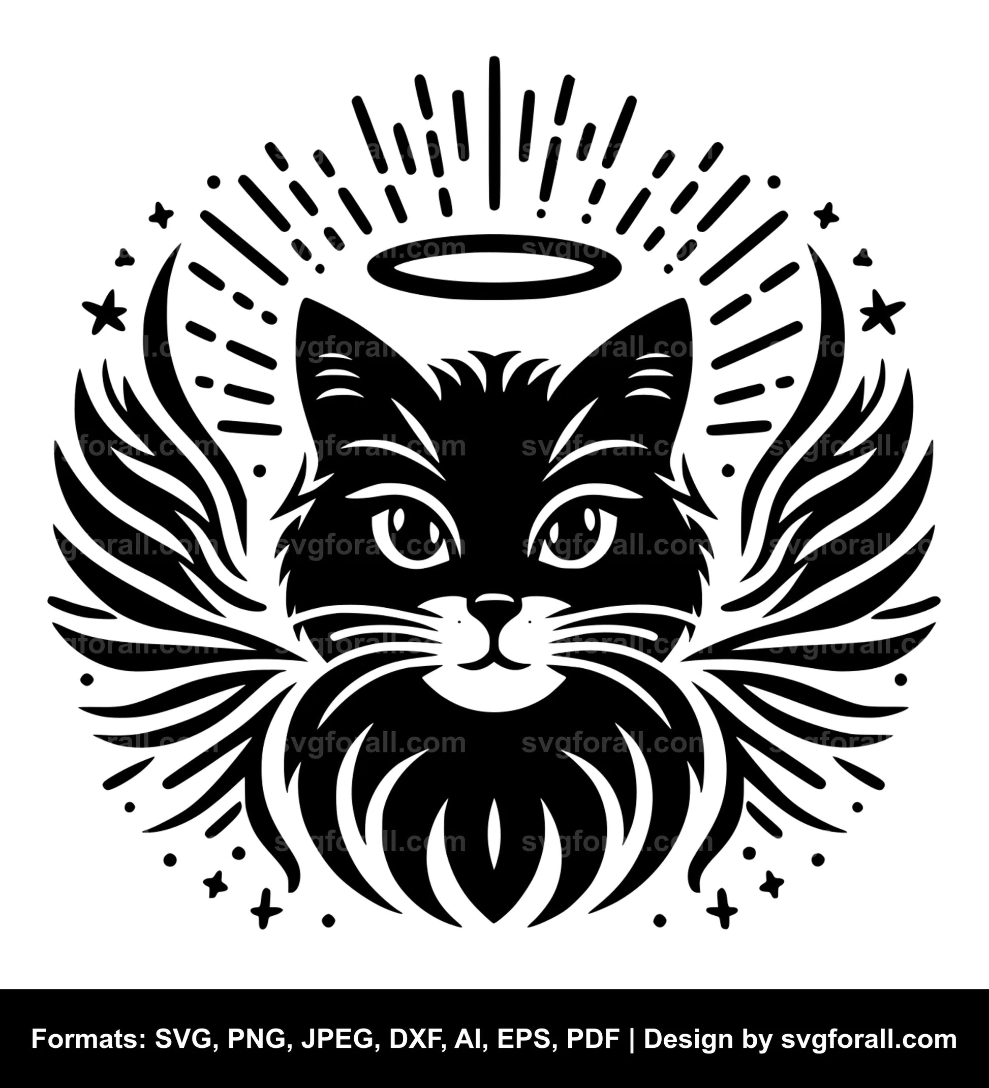 Cat With Halo Cricut SVG