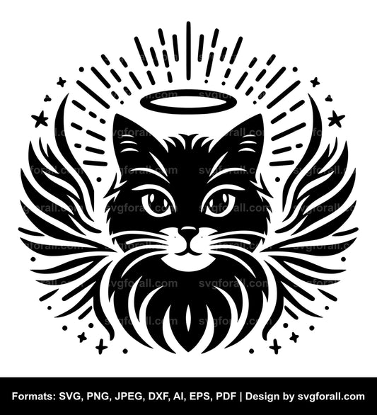 Cat With Halo Cricut SVG