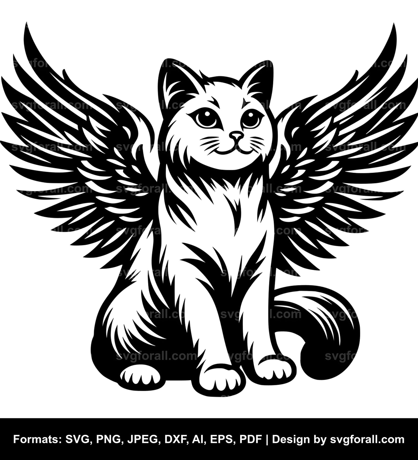 Cat With Wings Cricut SVG