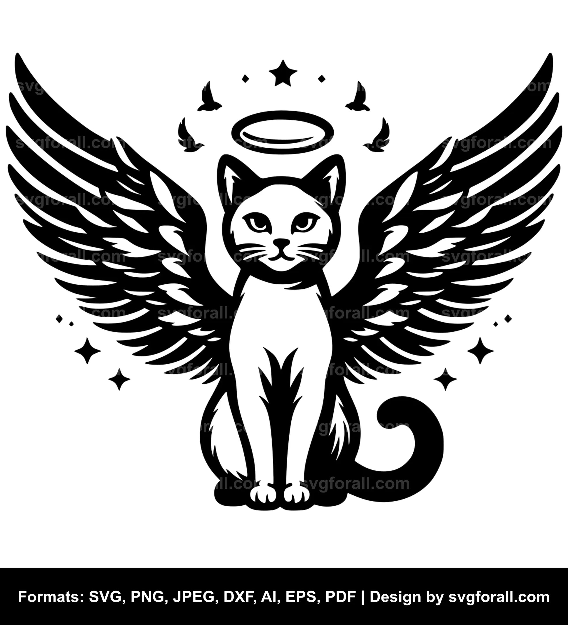 Cat With Wings SVG PNG