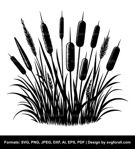 Cattail SVG Design