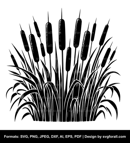 Cattail Vector SVG