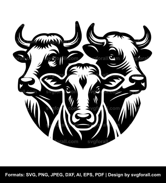 Cattle Black SVG