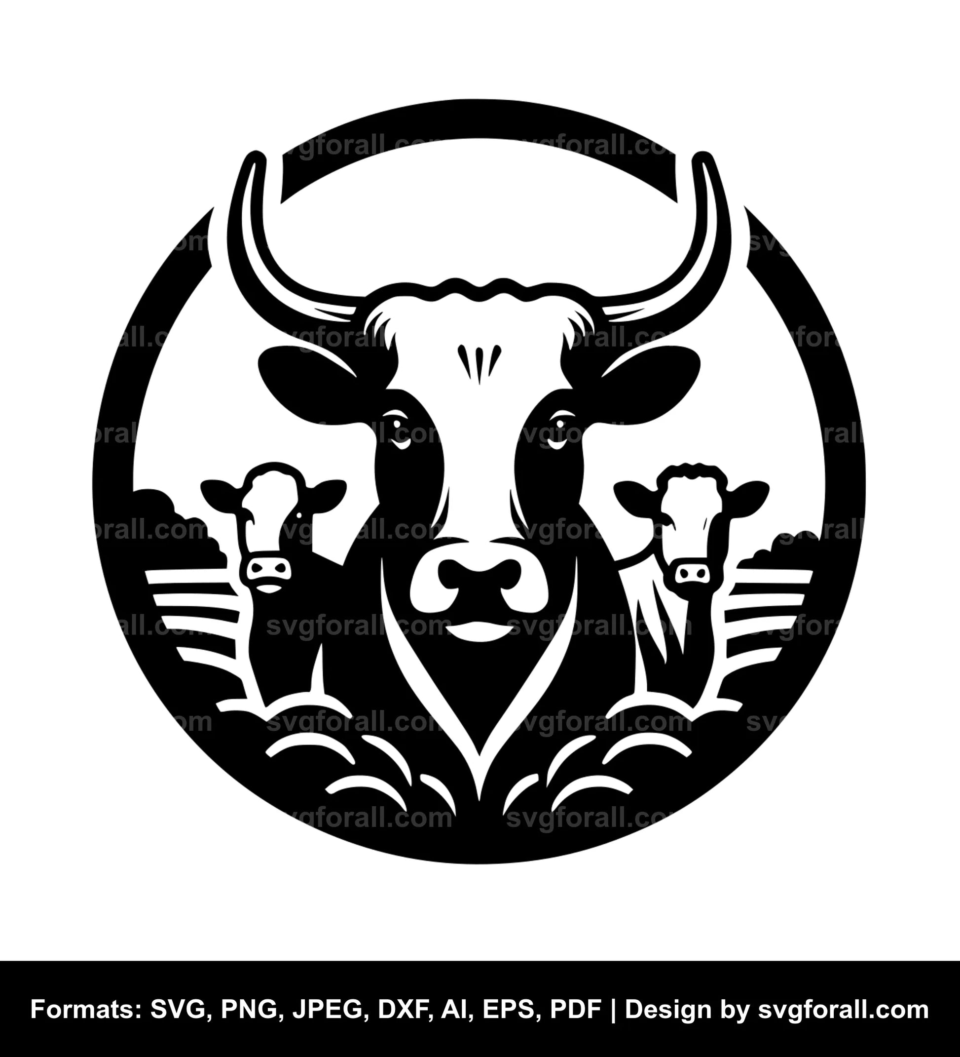 Cattle Vector SVG