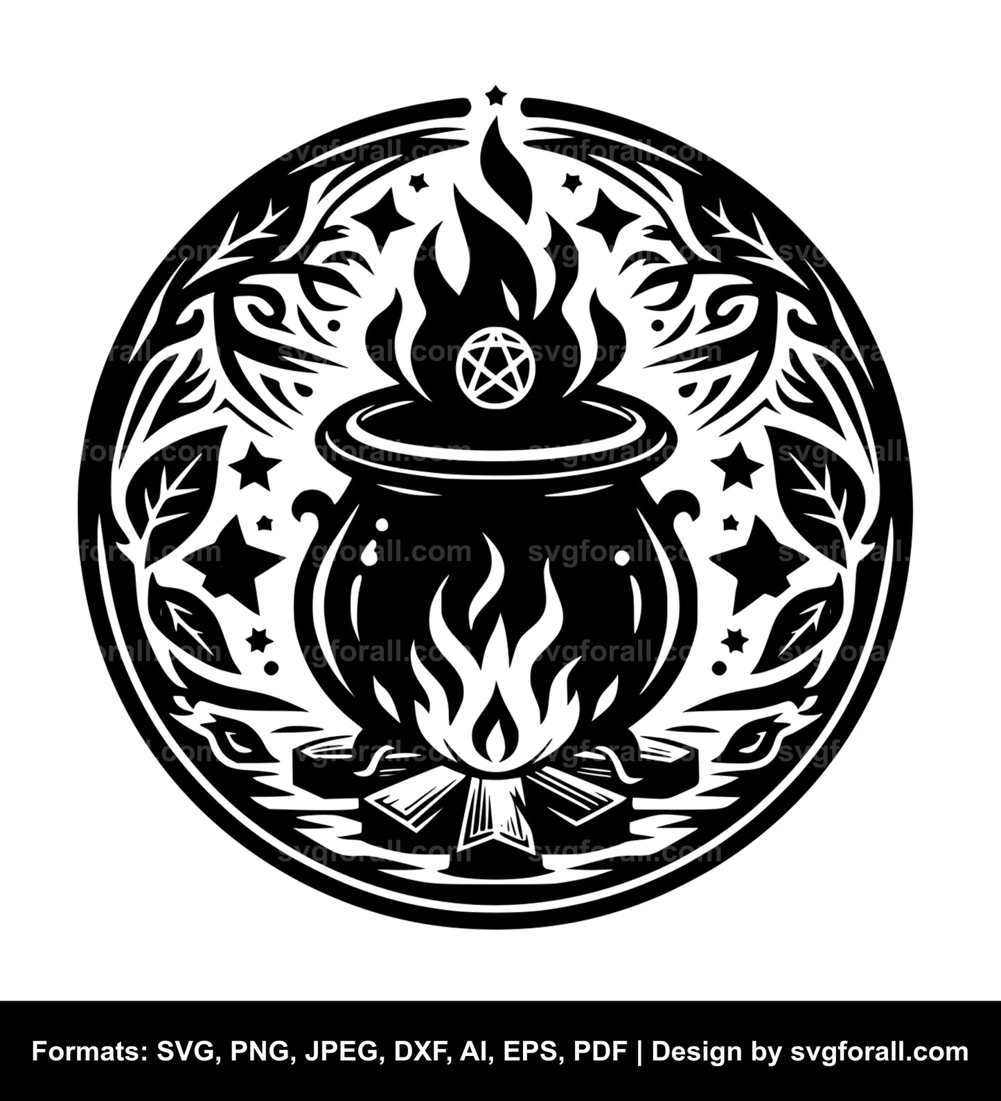 Cauldron Black SVG