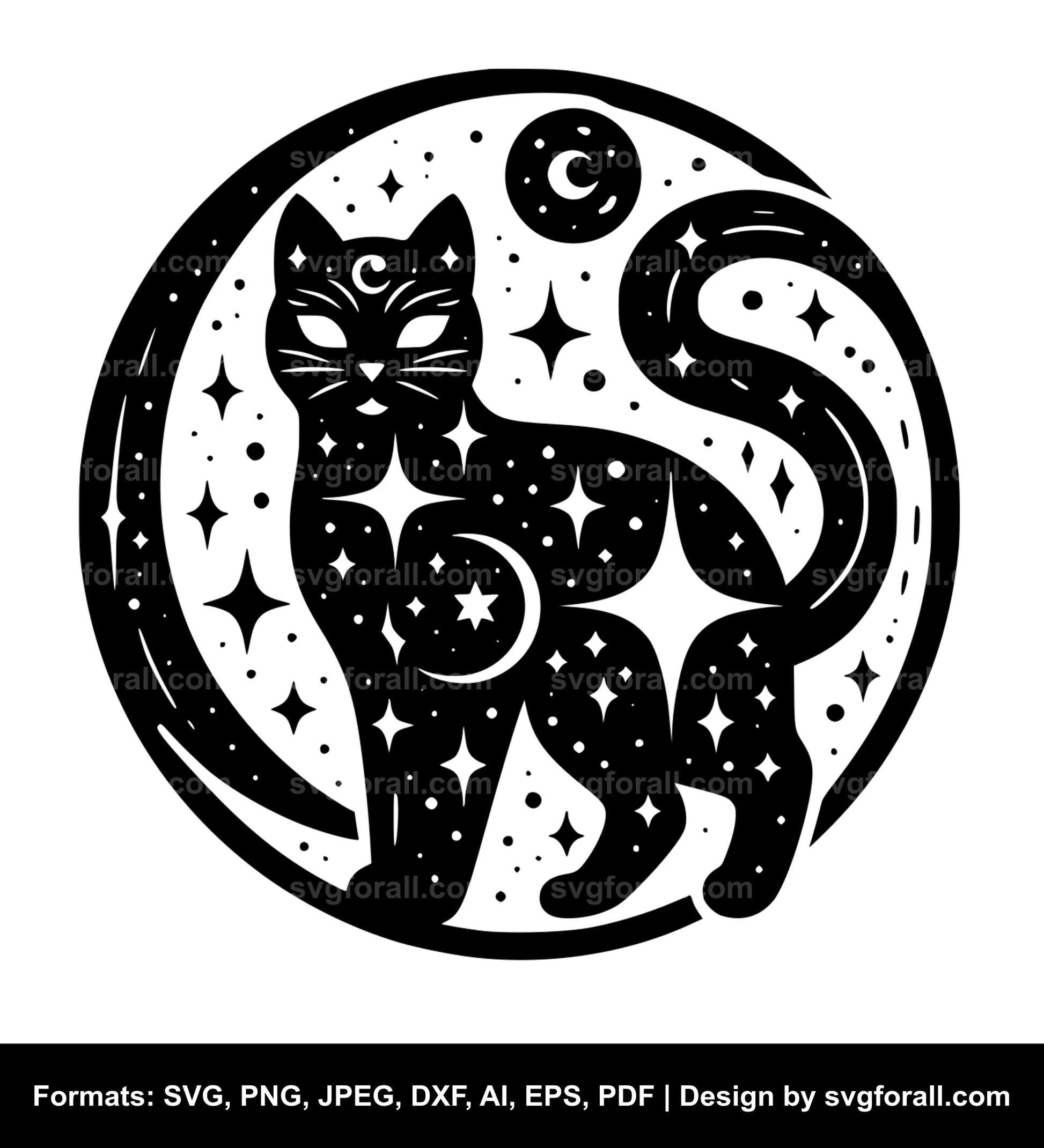 Celestial Cat Cricut SVG