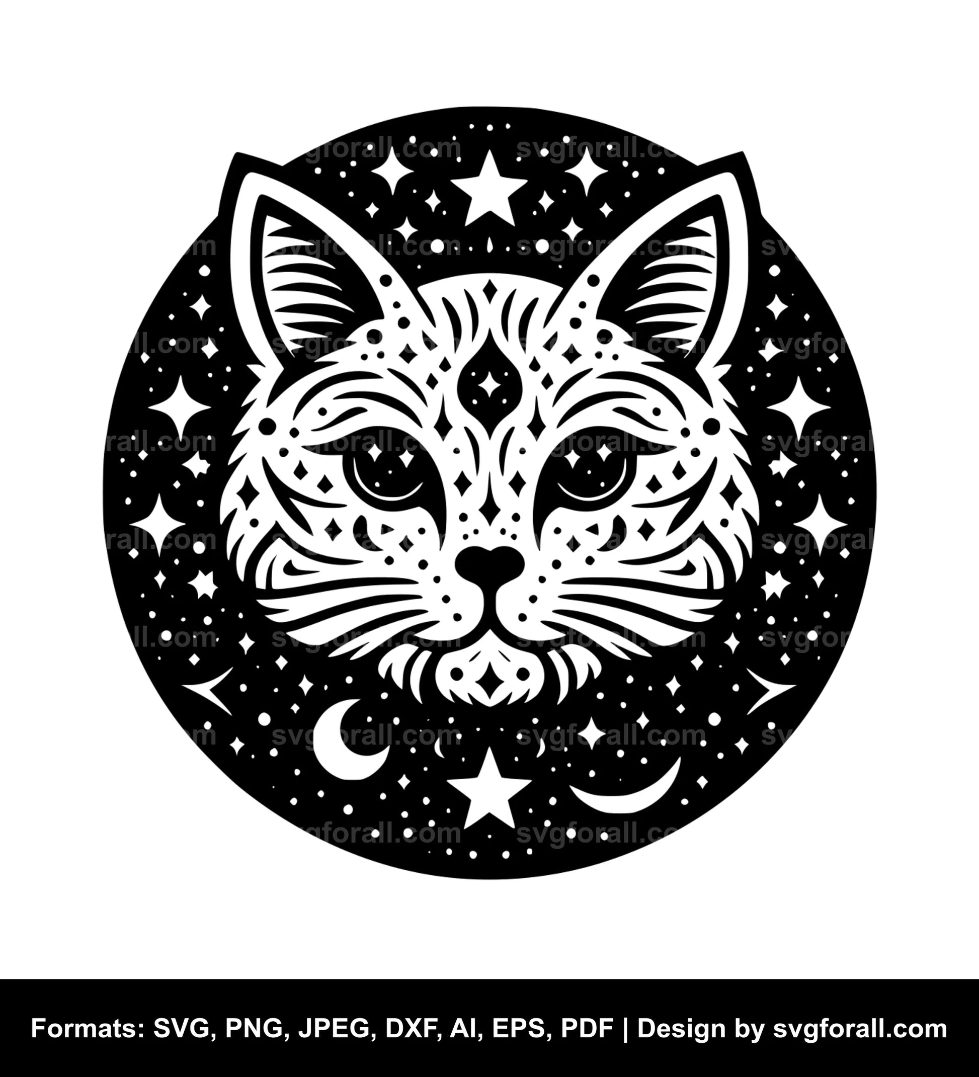 Celestial Cat SVG