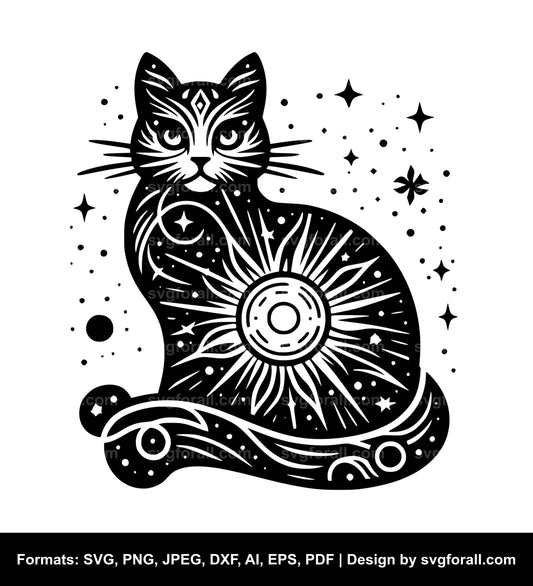 Celestial Cat SVG Download