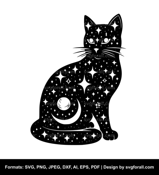 Celestial Cat SVG PNG