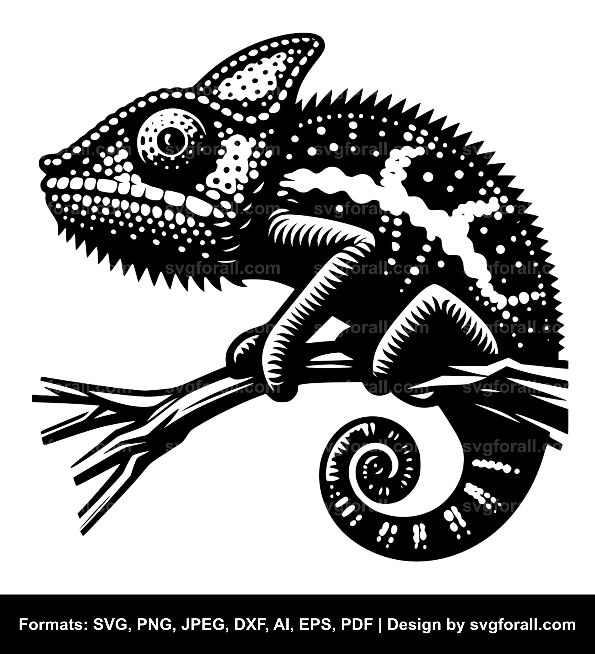 Chameleon Clipart SVG