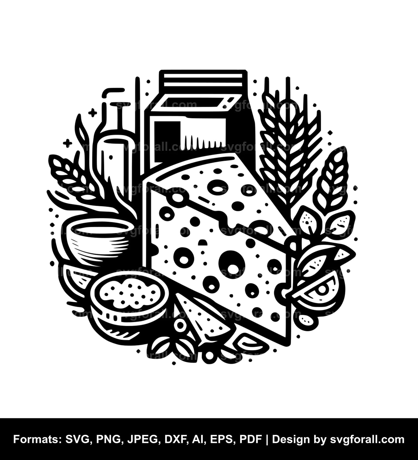 Cheese SVG Vector