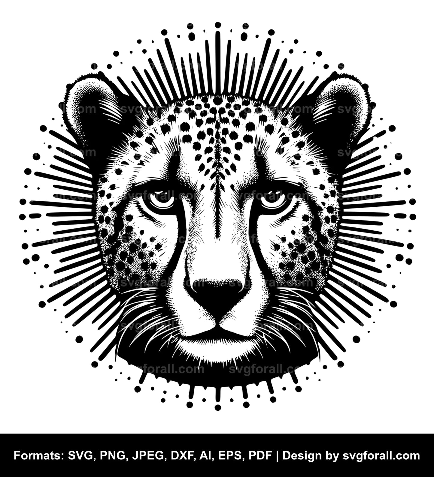 Cheetah SVG Vector