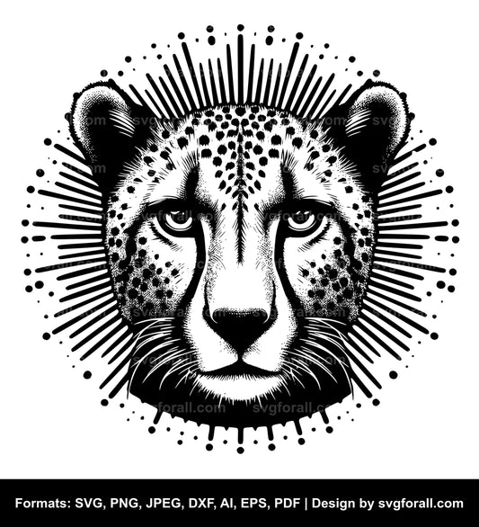 Cheetah SVG Vector