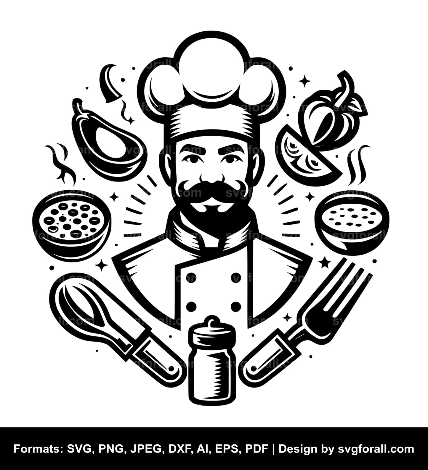 Chef Black SVG