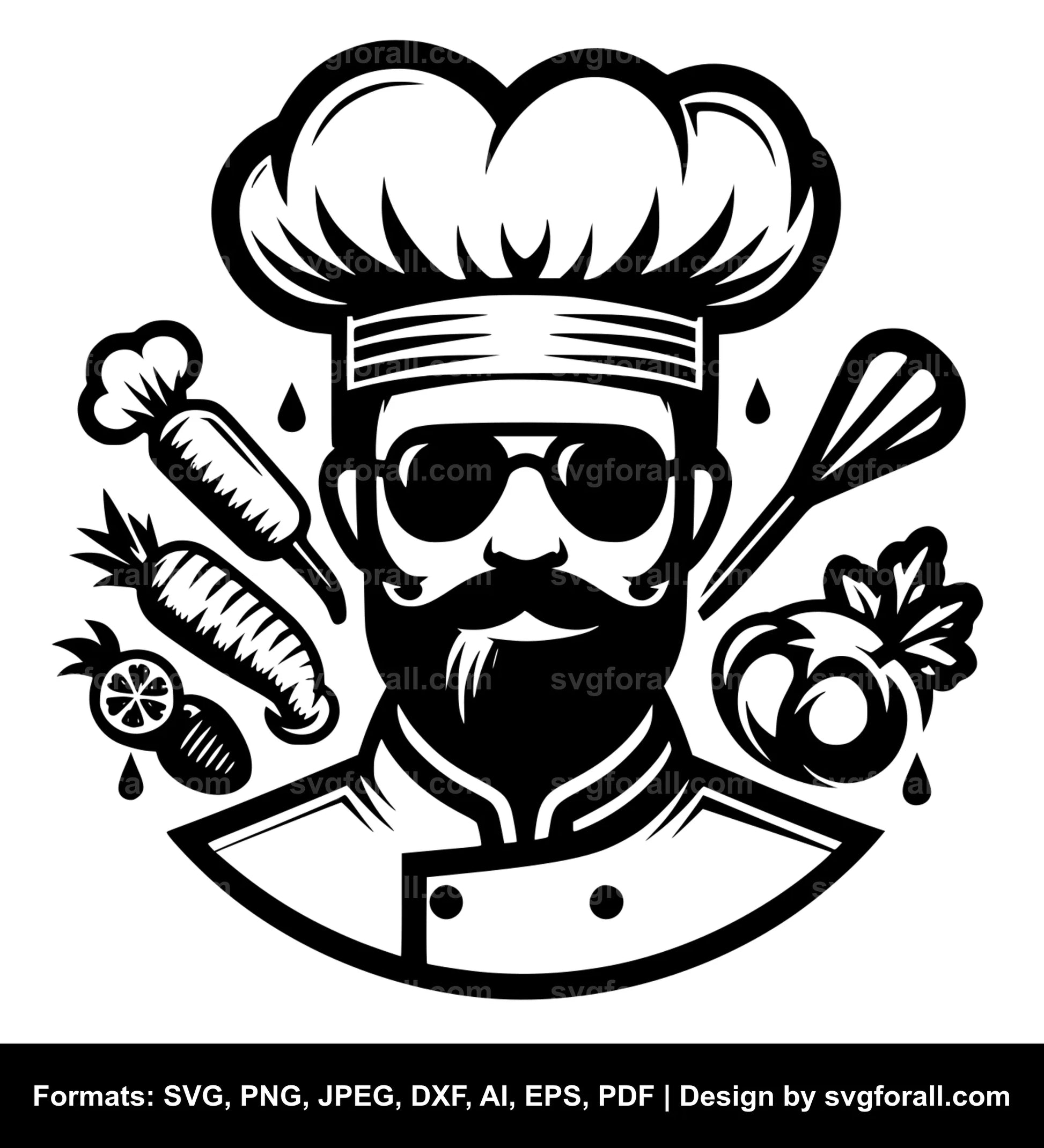 Chef SVG Clip Art