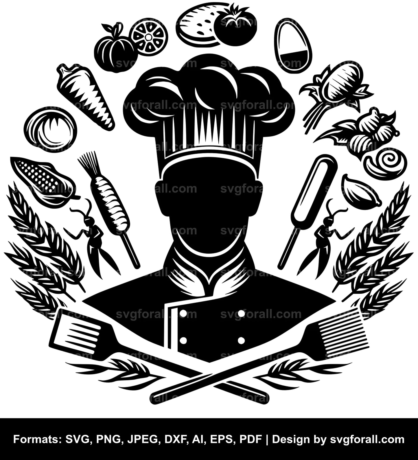 Chef SVG Clipart