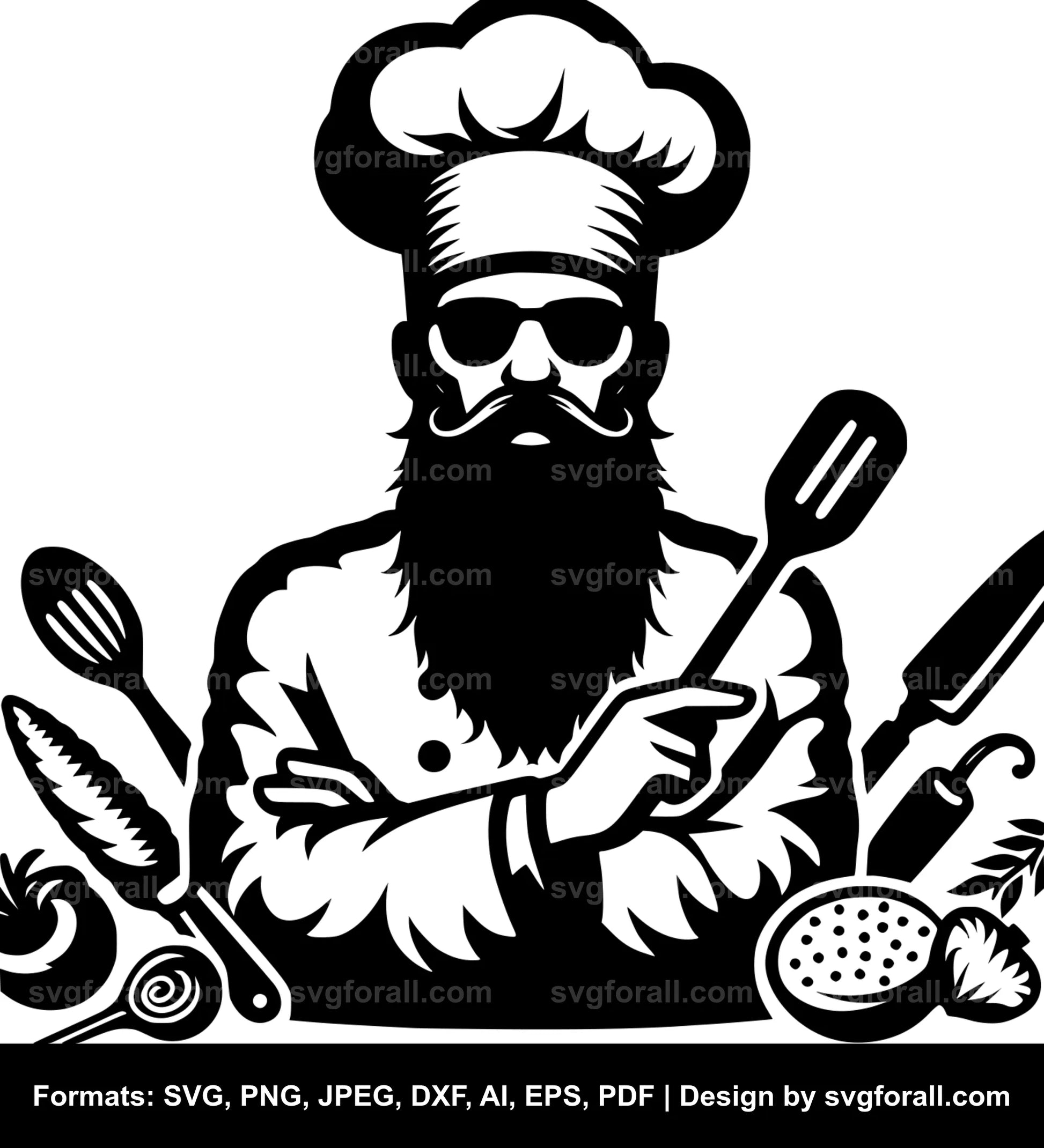 Chef SVG Cut File