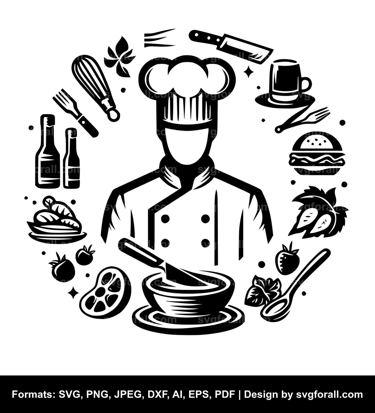 Chef SVG PNG Image