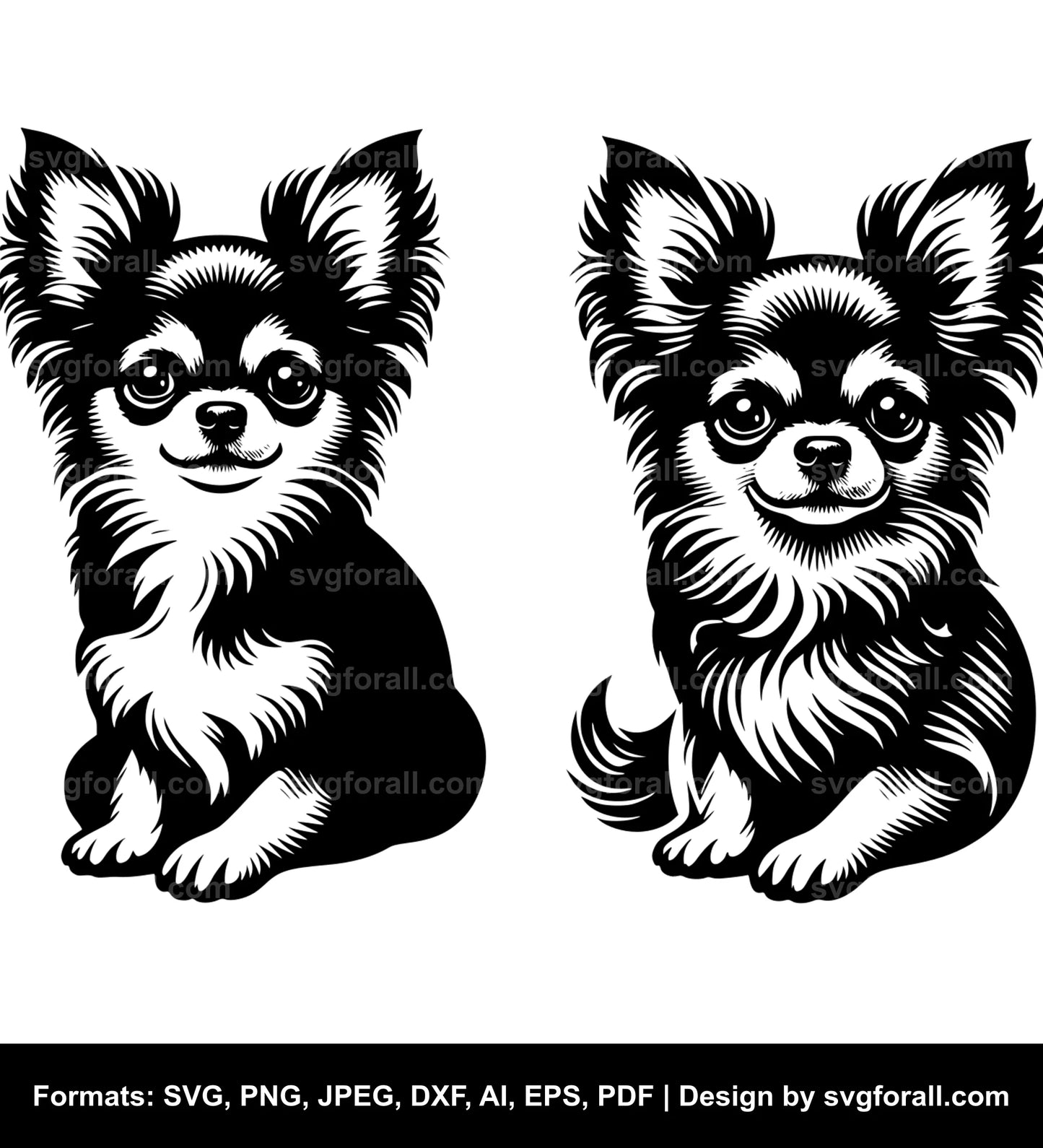 Chihuahua Dog Vector SVG