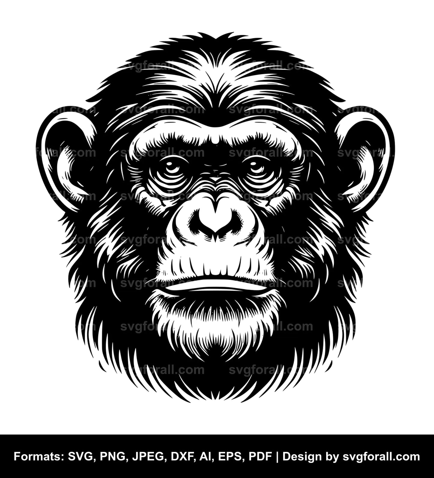 Chimpanzee Cricut SVG