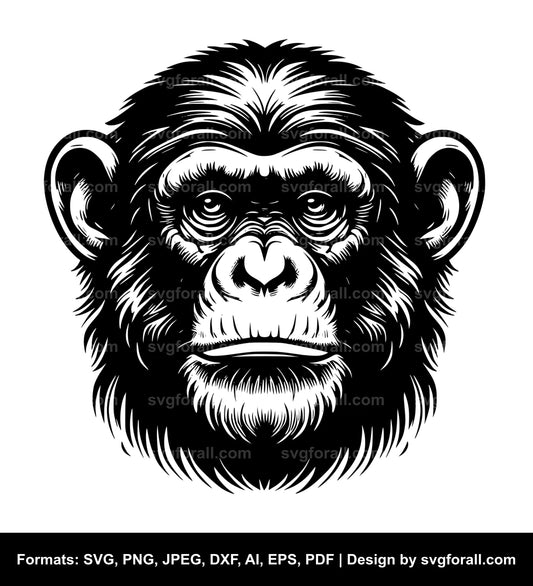 Chimpanzee Cricut SVG