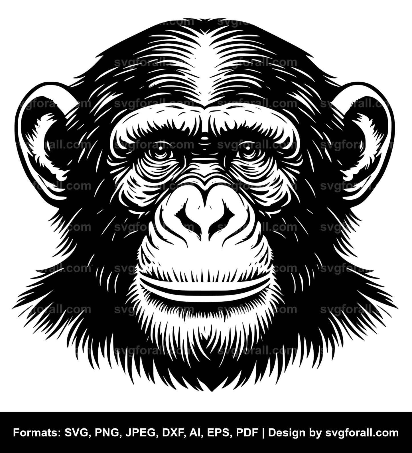 Chimpanzee SVG PNG