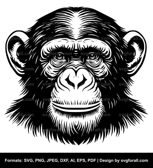 Chimpanzee SVG PNG