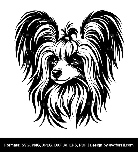 Chinese Crested Dog Vector SVG