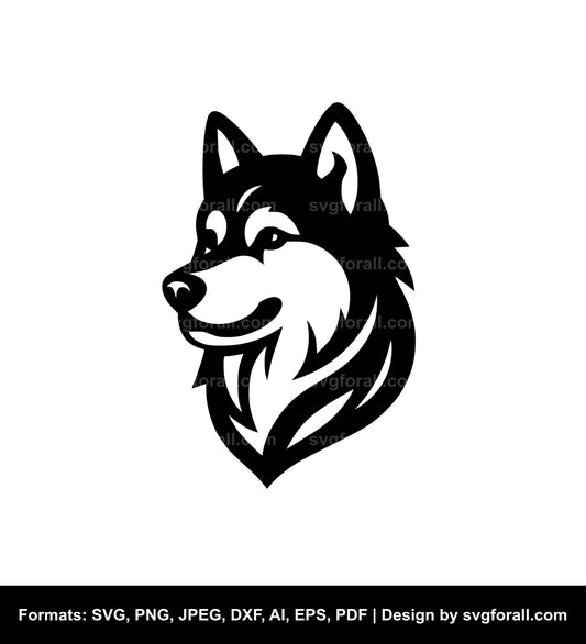 Chinook Dog Clipart SVG