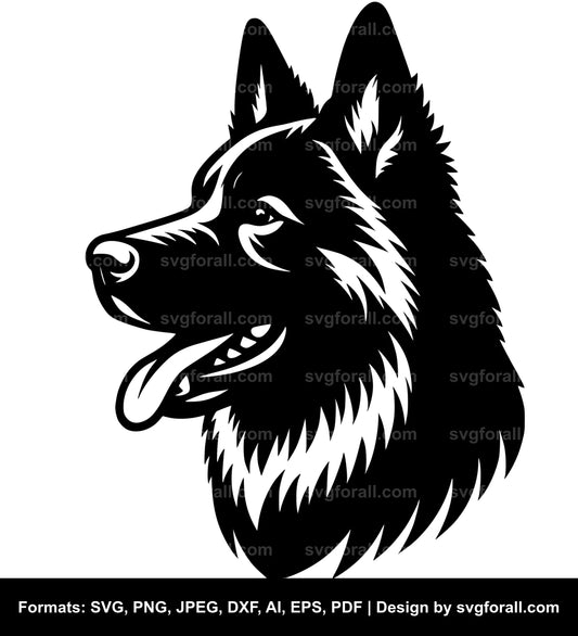 Chinook Dog SVG Vector