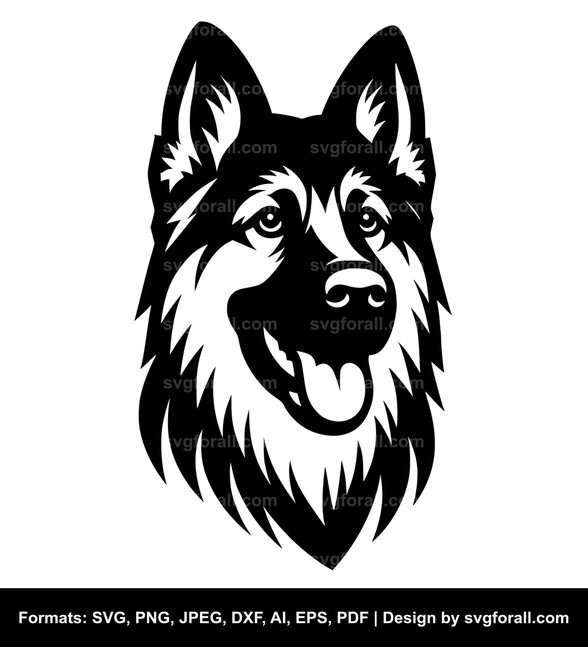 Chinook Dog Vector SVG