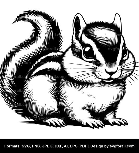 Chipmunk SVG Clip Art