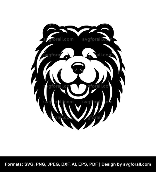 Chow Chow Dog SVG Design