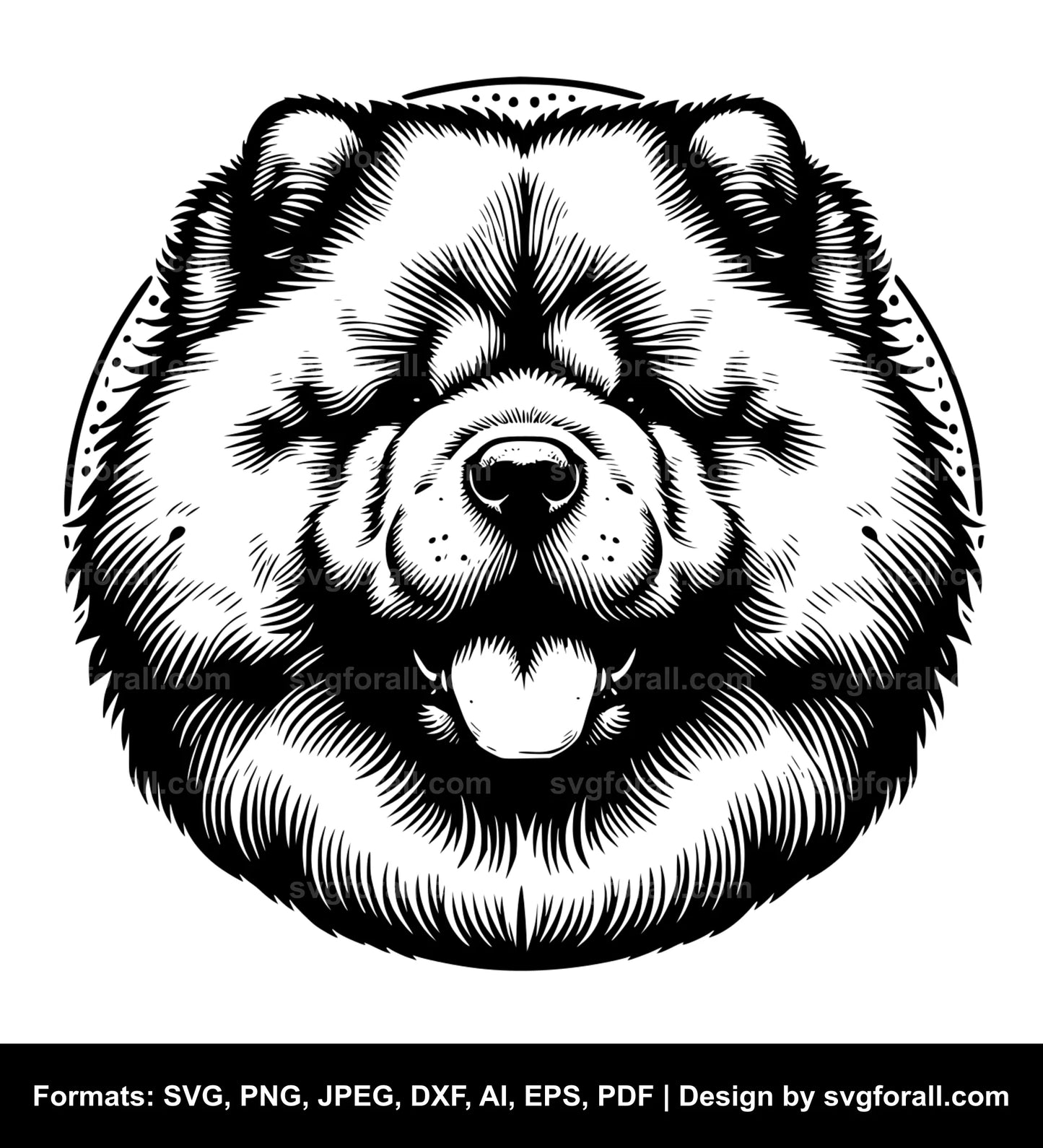 Chow Chow Dog SVG PNG