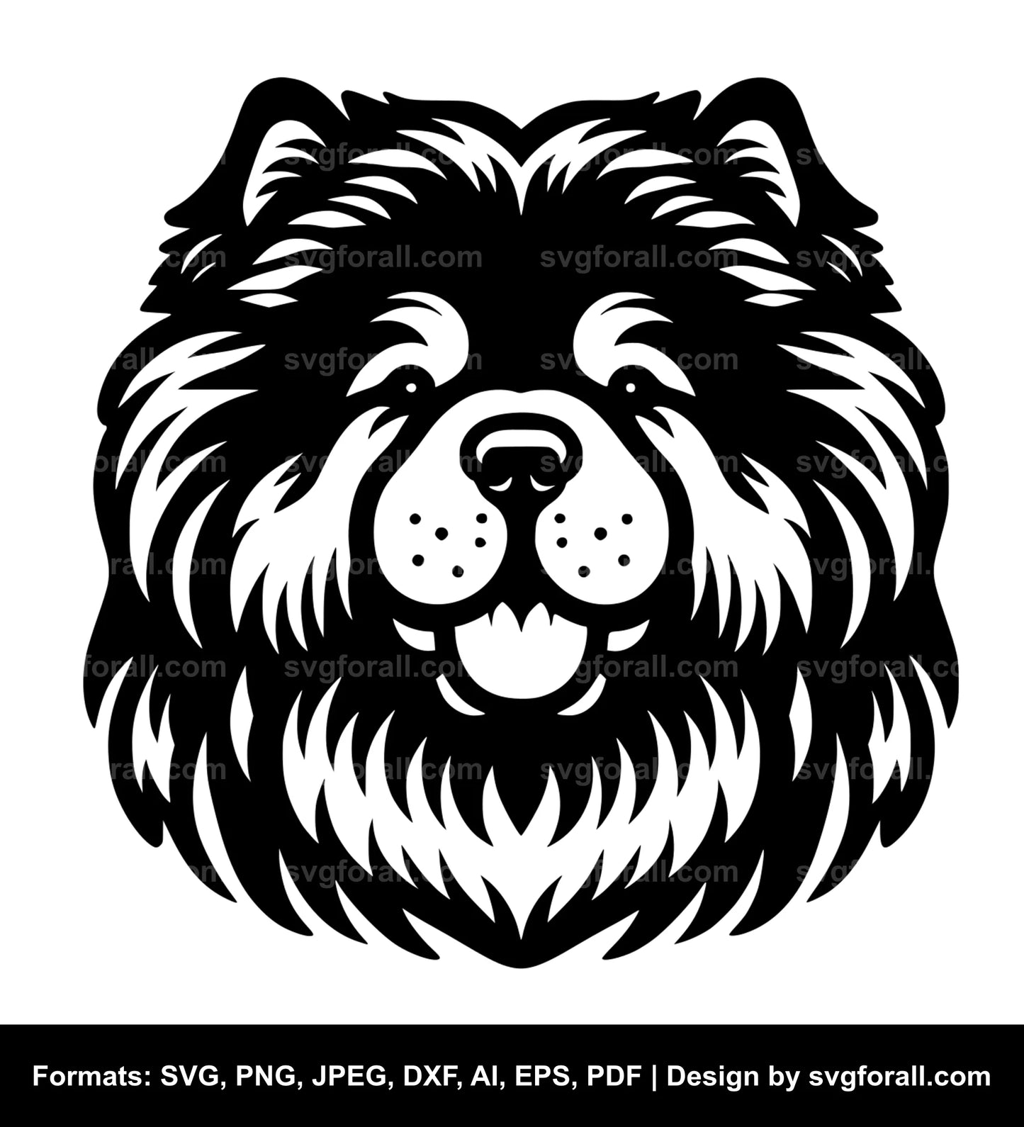 Chow Chow Dog SVG Vector