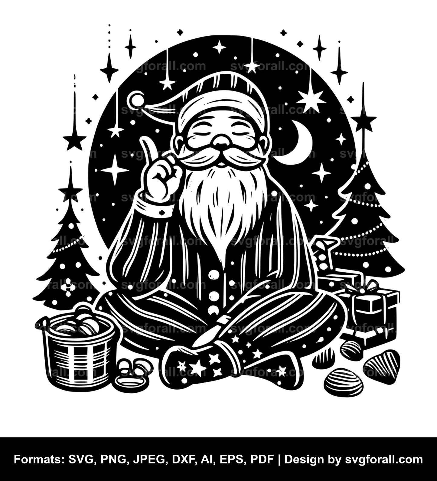 Christmas Black SVG