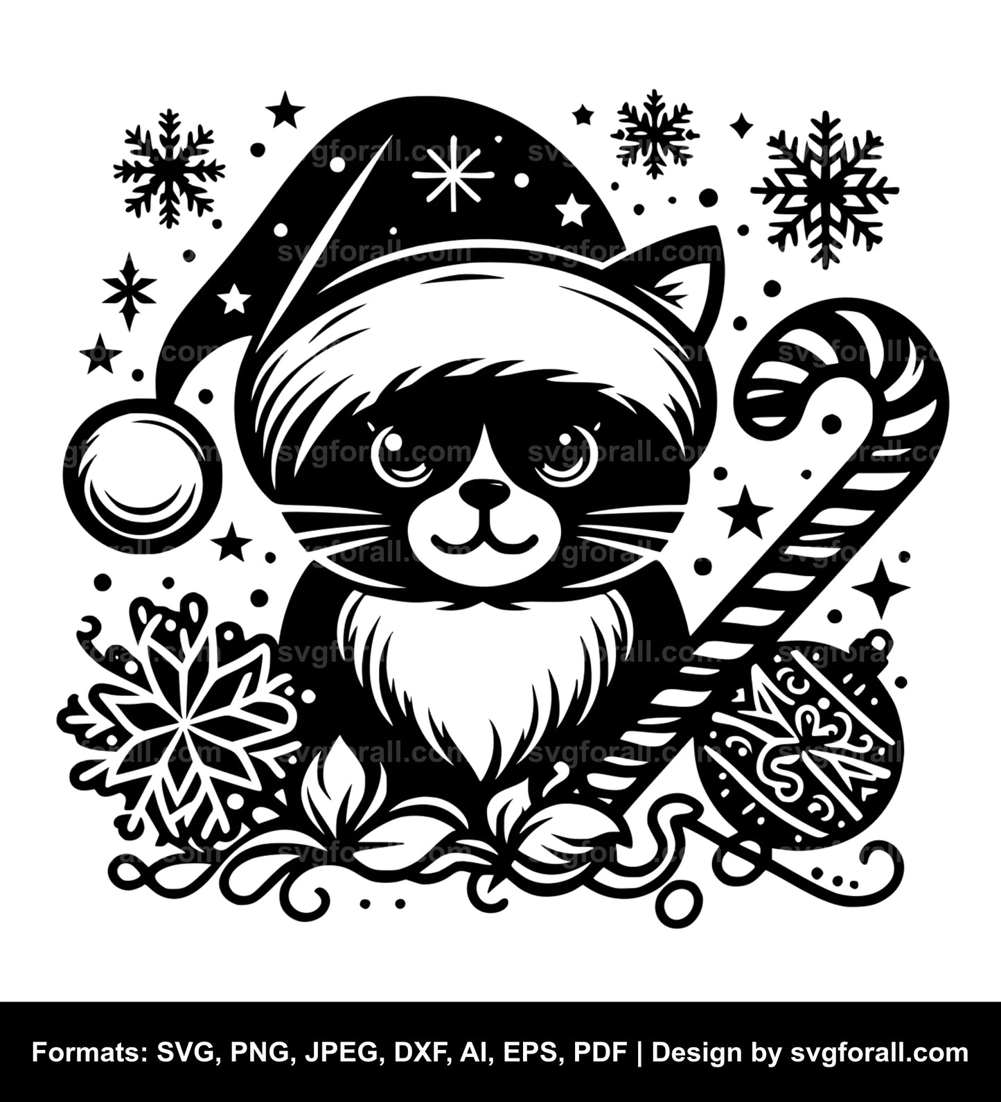 Christmas Cat SVG