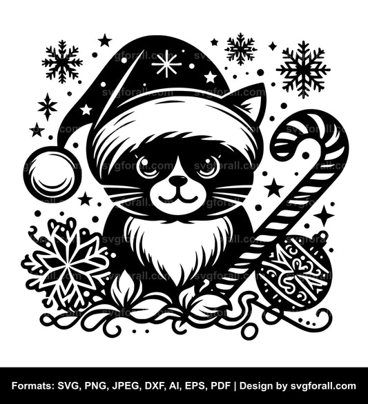 Christmas Cat SVG