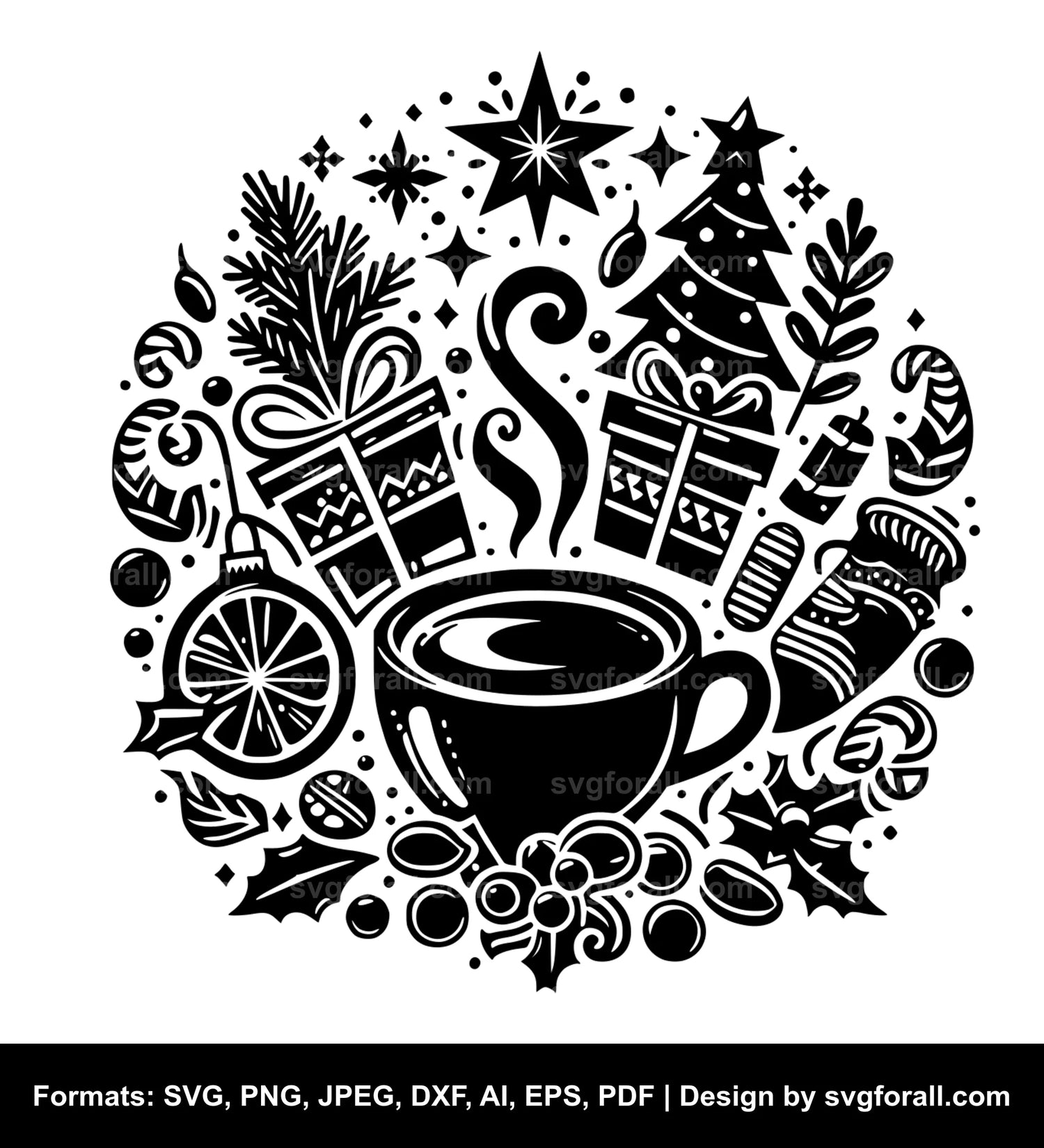 Christmas Coffee Cricut SVG