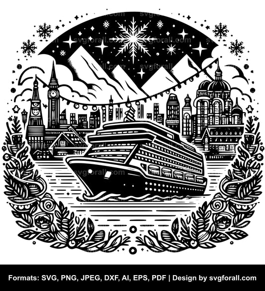 Christmas Cruise Vector SVG