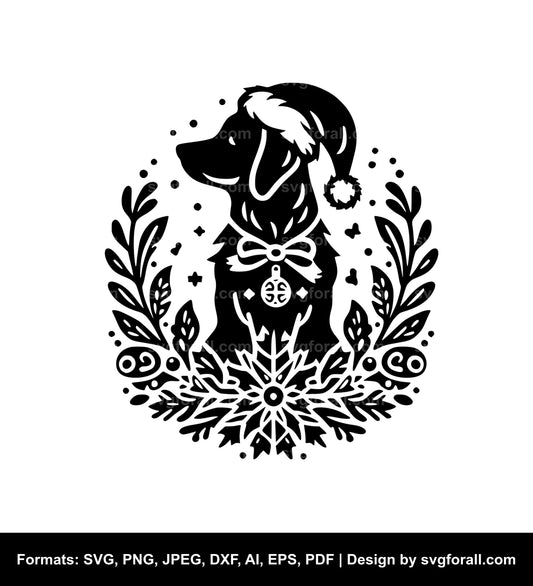 Christmas Dog Cricut SVG