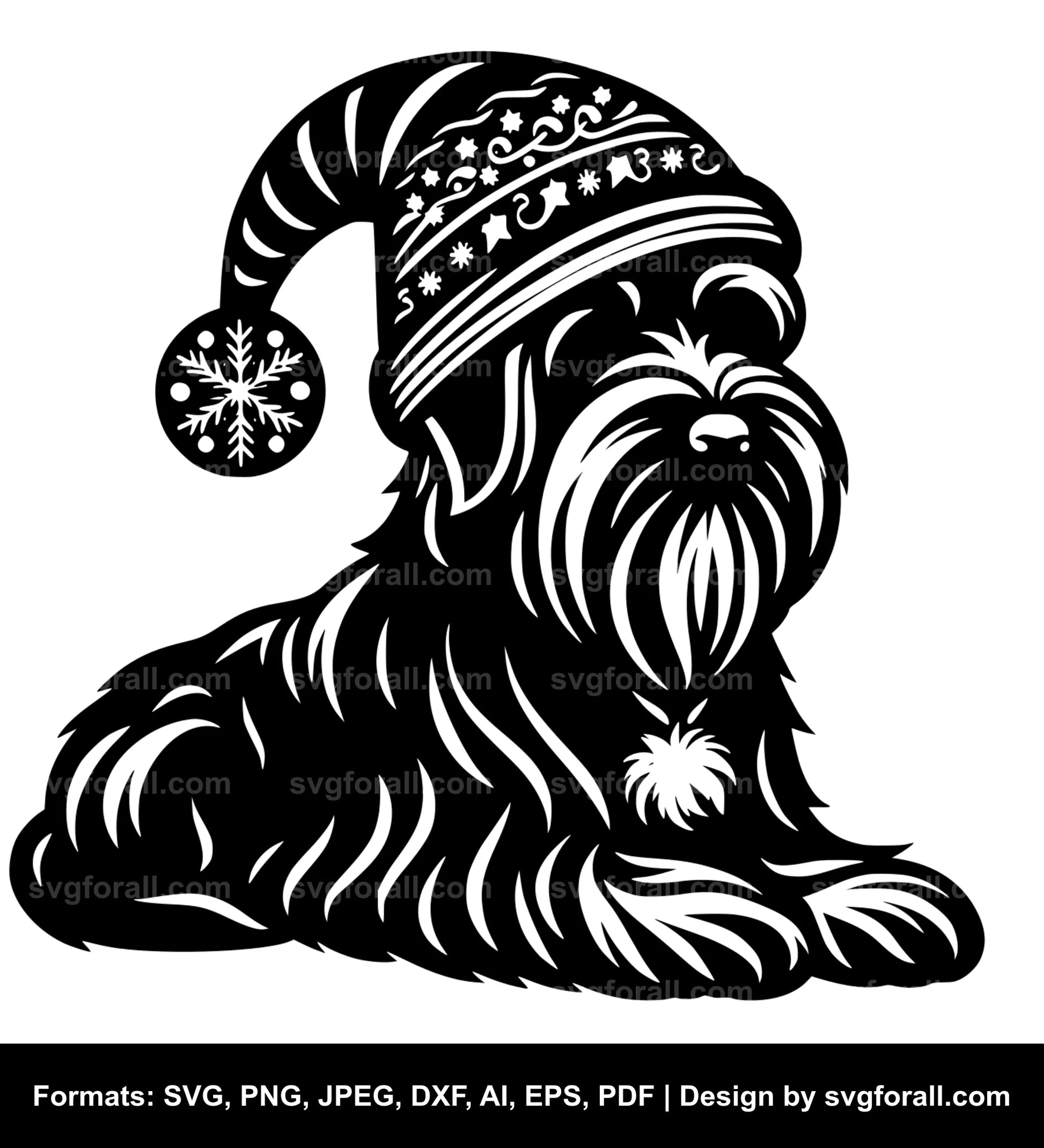 Christmas Dog SVG File