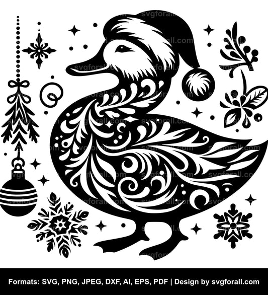 Christmas Duck Cricut SVG