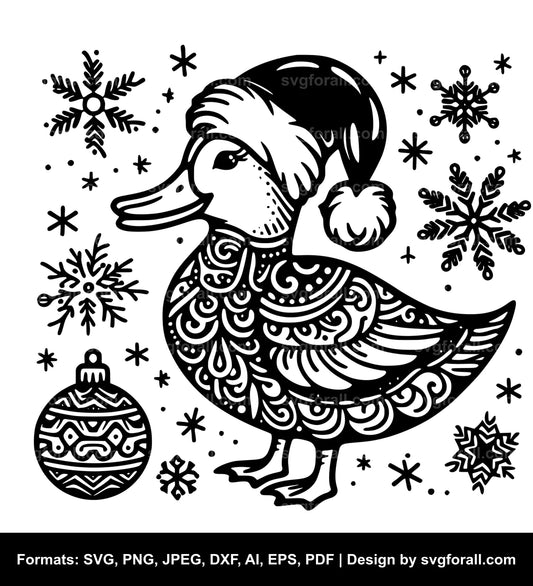 Christmas Duck SVG