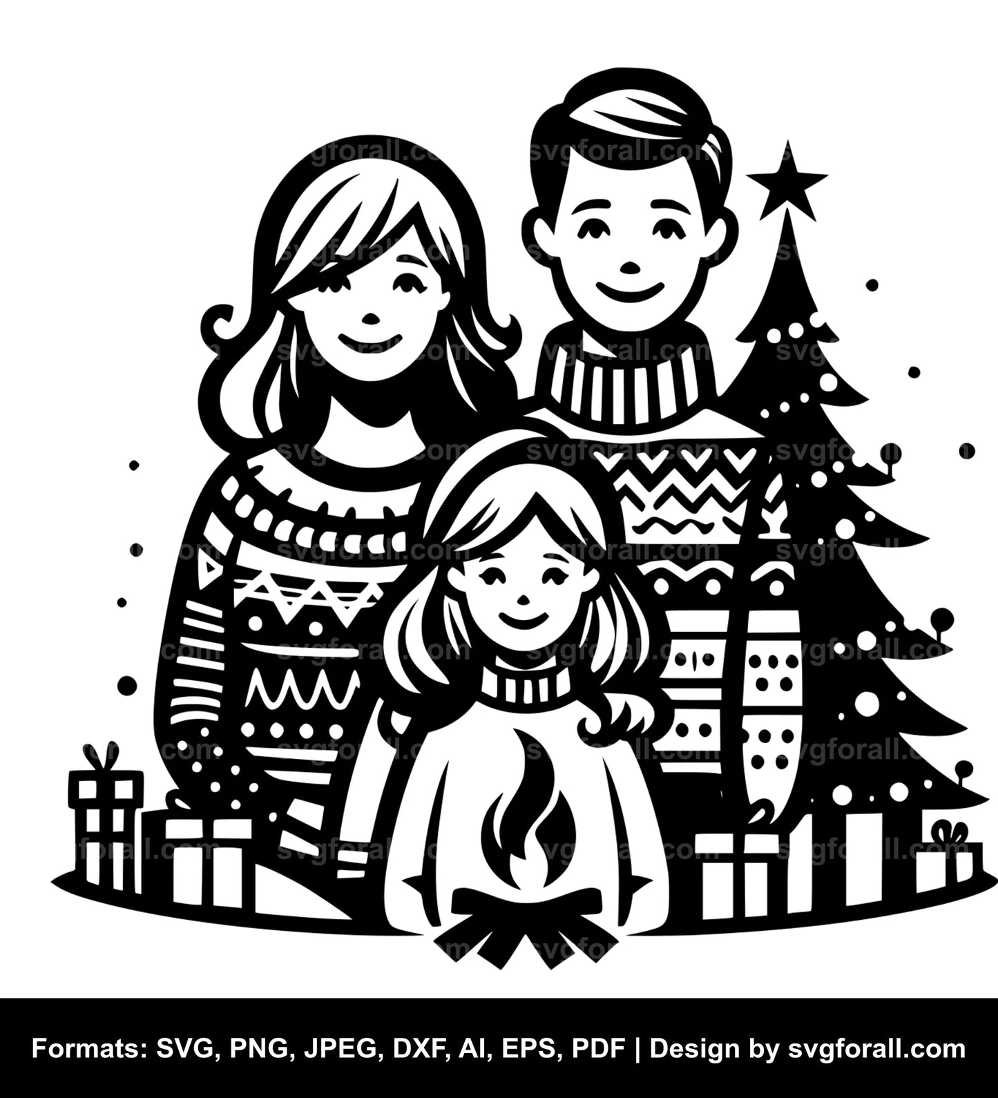 Christmas Family SVG PNG