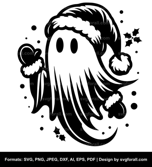 Christmas Ghost Clipart SVG