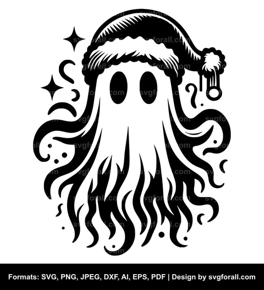 Christmas Ghost SVG Design