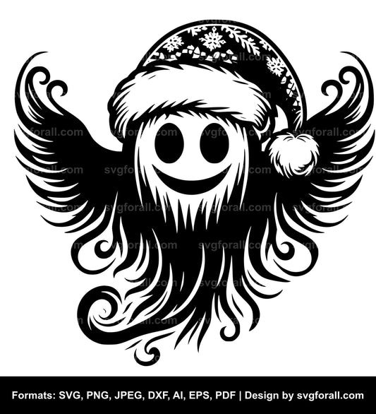 Christmas Ghost SVG Vector