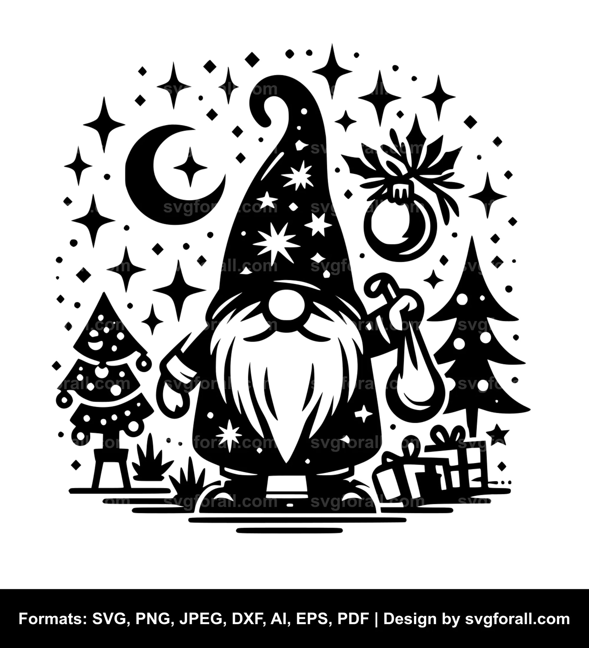 Christmas Gnome SVG Clipart