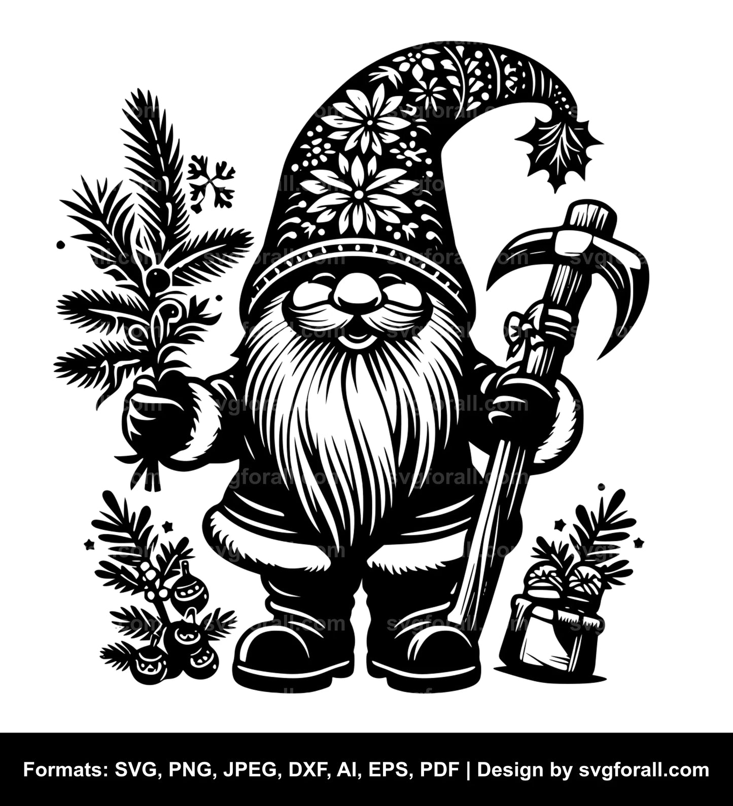 Christmas Gnome SVG Design